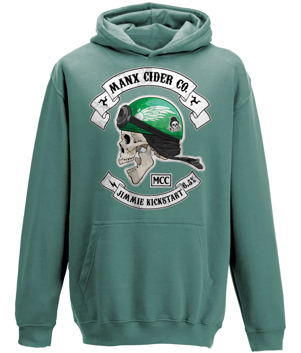 Jimmie Kickstart green hoodie product thumbnail